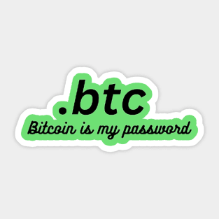 Bitcoin fan Sticker